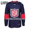 Adidas Maillot de Hockey États-Unis Blank Coupe du monde de hockey sur glace 2016 Bleu Premier - Enfant